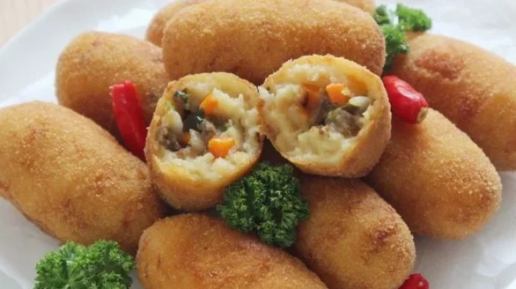 Kroket Kentang Ayam Panggang tanpa Tepung Lezat