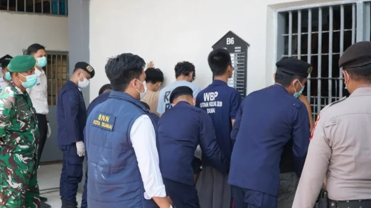 Rutan Dumai Gelar Razia dan Tes Urine Gabungan