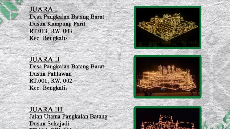 Pemenang Lomba Lampu Colok Bengkalis 2026 Resmi Diumumkan