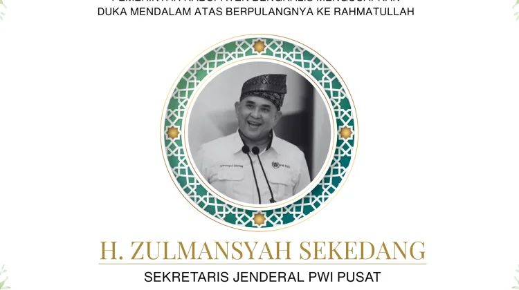 Sekjen PWI Pusat Zulmansyah Sekedang Wafat