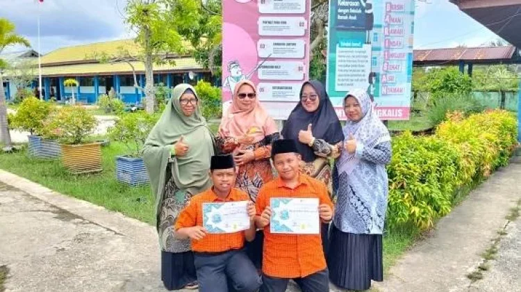 Dua Siswa MTsN 3 Bengkalis Terpilih sebagai Duta Anti Rokok 2026