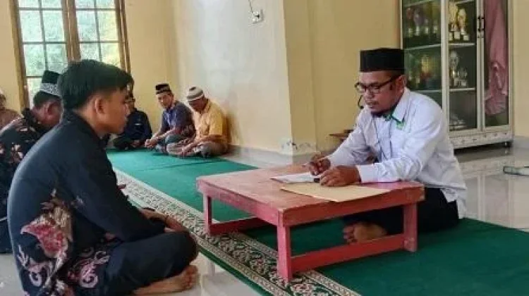 Ikrar Syahadat di Desa Suka Damai, Satu Warga Resmi Jadi Mualaf
