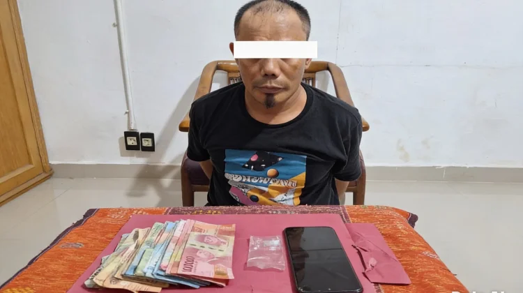 Polsek Mandau Ringkus Pria Bawa Sabu