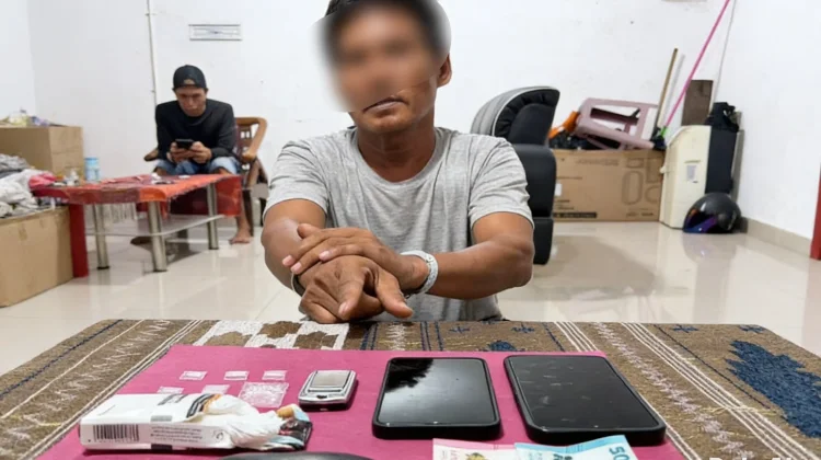 Polisi Mandau Tangkap Pengedar Sabu dan BB