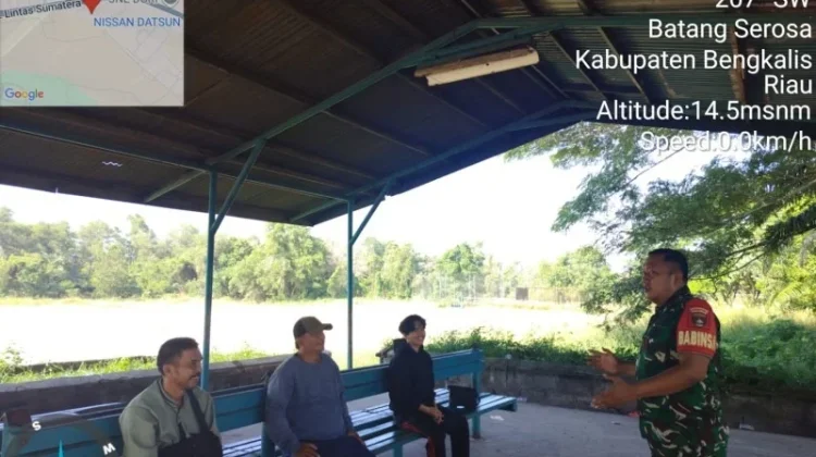 Pelda Agus Sosialisasikan Nilai Pancasila di Kelurahan Gajah Sakti