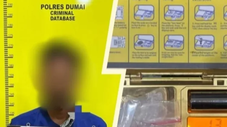 Transaksi Sabu, Seorang Pria Dibekuk Polres Dumai