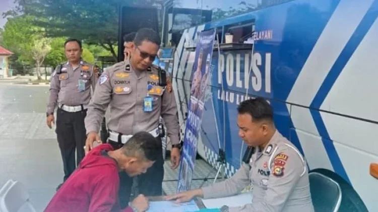 Satlantas Bengkalis Hadirkan Layanan SIM Keliling Masyarakat