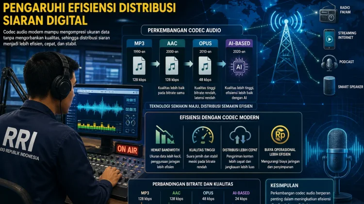 Perkembangan Codec Audio Pengaruhi Efisiensi Distribusi Siaran Digital