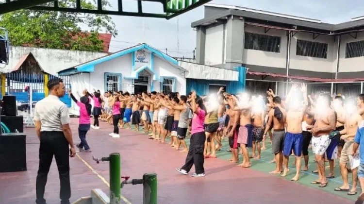 Ratusan WBP Lapas Bengkalis Ikuti Senam Pagi, Suasana Penuh Semangat