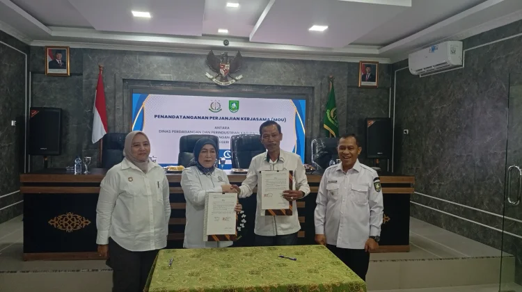 Kejari–Disdagperin Bengkalis Teken MoU, Aset Daerah Tetap Terjaga