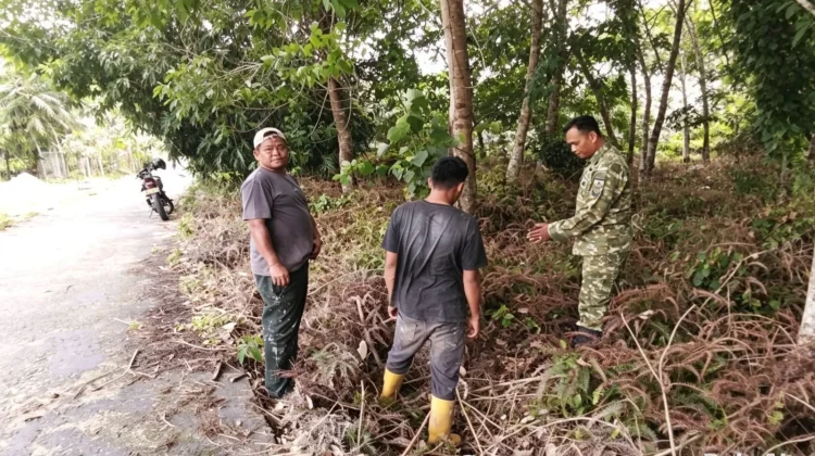 Babinsa Bengkalis Bergerak Cepat Antisipasi Karhutla