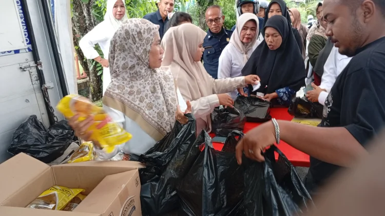 Gerakan Pangan Murah Bengkalis Diserbu Warga, Minyakita Ludes