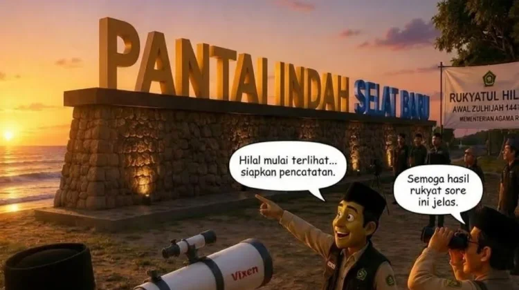 Selat Baru Lokasi Rukyatul Hilal Zulhijah 1447 H, Bengkalis Ikuti 88 Titik Nasional