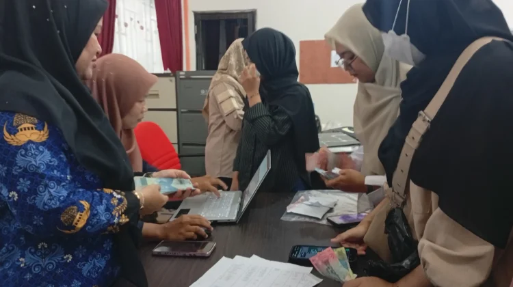 Gerakan Pangan Murah DKP Bengkalis Diserbu Warga
