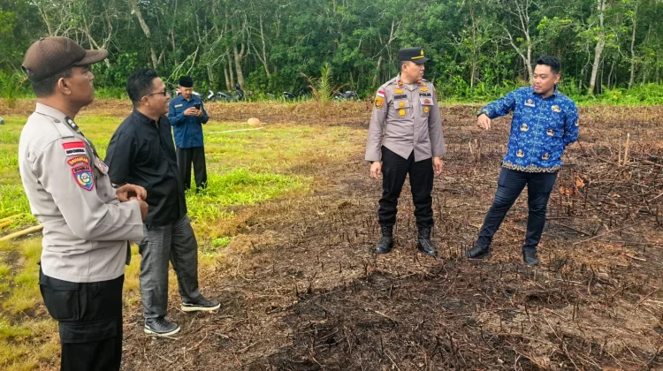Kapolsek Bengkalis Kembangkan Budidaya Jagung Bersama Pemdes