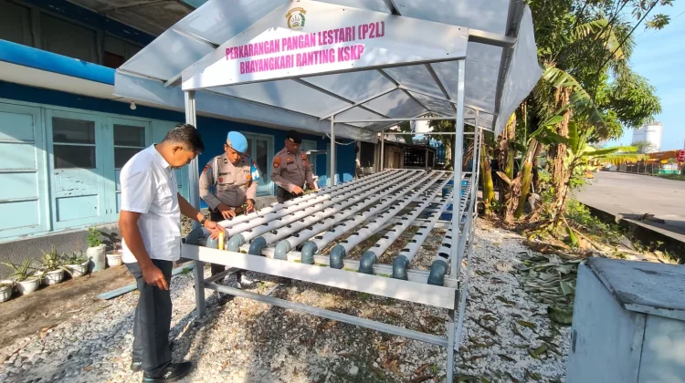 Polsek Pelabuhan Dumai Sulap Mako Jadi Kebun Hidroponik