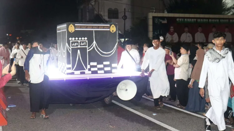 Pawai Takbir Iduladha di Bengkalis Libatkan Desa, Masjid dan Sekolah