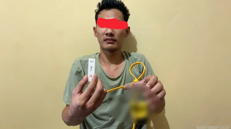 Positif Sabu, Pemuda Bantan Tengah Diciduk Polisi