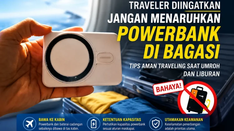 Traveler Diingatkan Tidak Menaruh Powerbank di Bagasi