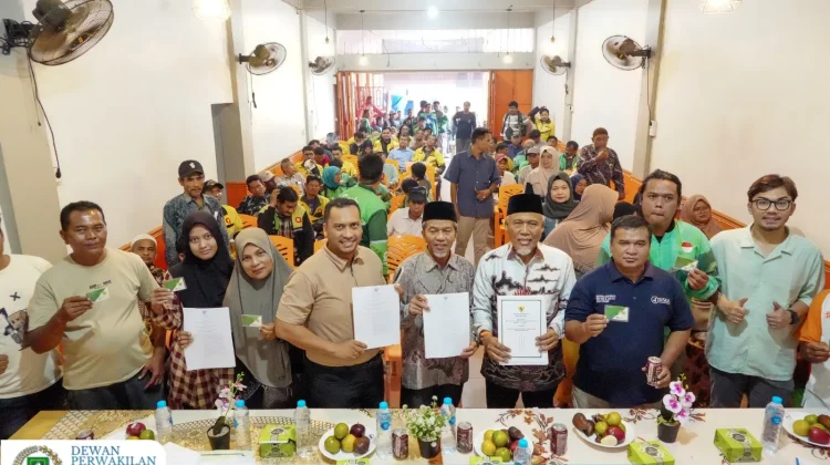 DPRD Bengkalis Sosialisasikan Ranperda BPJS Ketenagakerjaan di Pematang Pudu