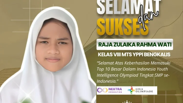 Siswi MTs YPPI Bengkalis Raih Top 10 Indonesia Youth Intelligence Olympiad 2026