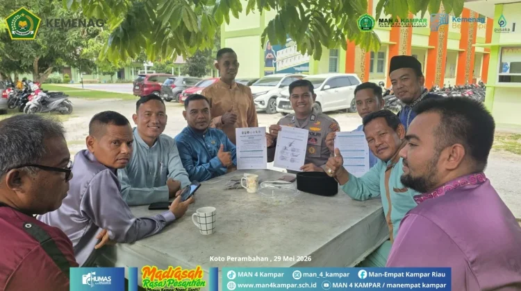 MAN 4 Kampar Gandeng Kepolisian Sosialisasi Cegah Karhutla