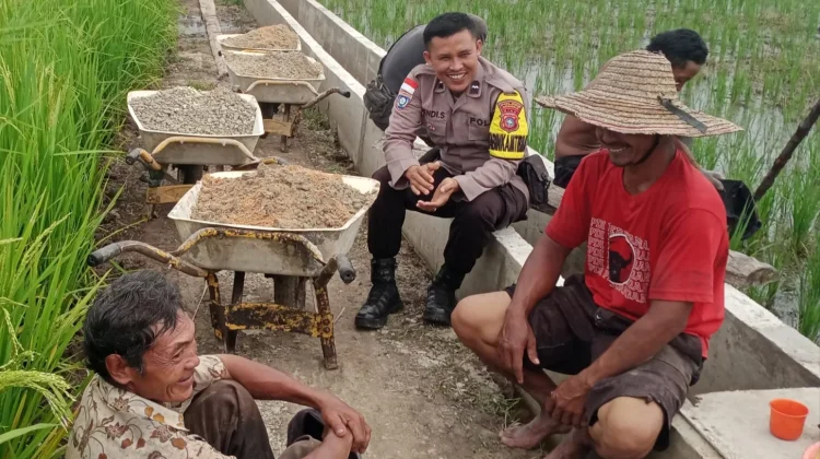 Bhabinkamtibmas Bantan Air Ajak Petani Dukung Ketahanan Pangan