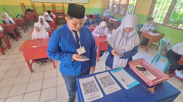 SMP Muhammadiyah Plus Bengkalis Gelar Ujian Berbasis Digital