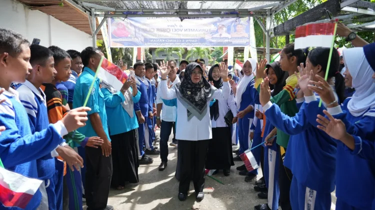 Bupati Afni Apresiasi Turnamen Voli Kreatif Karya Pelajar