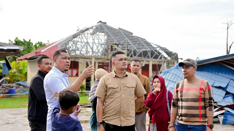 Puting Beliung Porak-Porandakan SMPN 1 Banlak, Pemda dan DPRD Bergerak Cepat