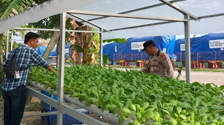 Polsek Kawasan Pelabuhan Dumai Dukung Ketahanan Pangan Nasional