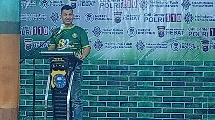 Kapolres Bengkalis Buka Turnamen Badminton HUT Bhayangkara ke-80
