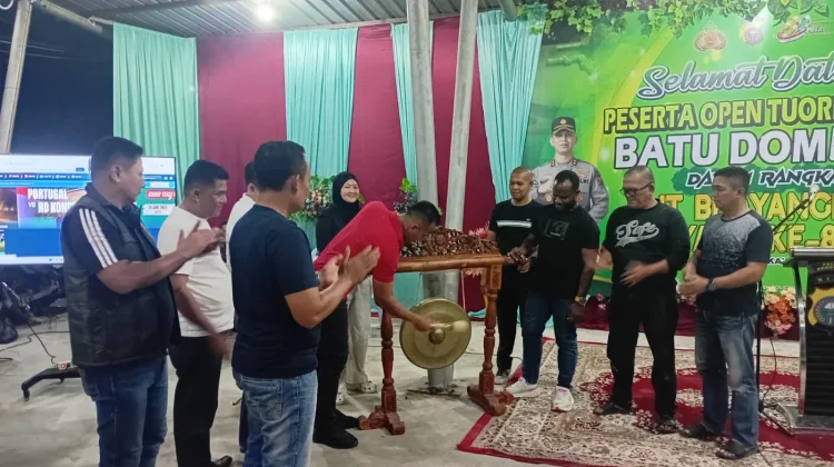 Lestarikan Permainan Tradisional, Polres Bengkalis Gelar Tournament Domino
