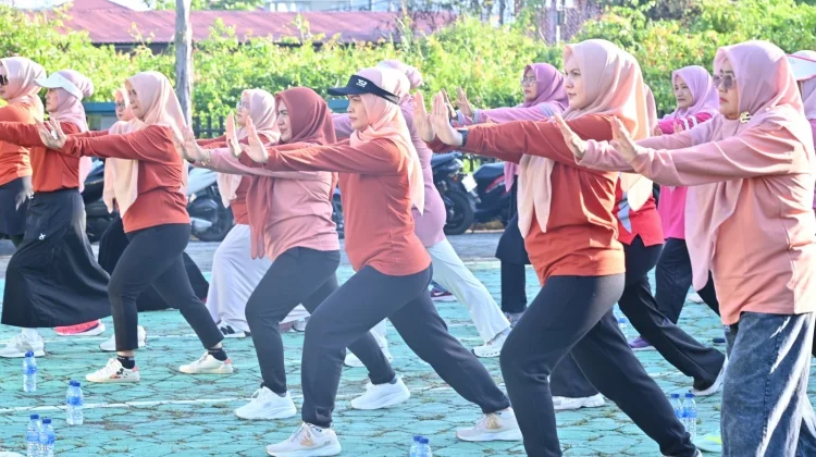 DWP Bengkalis Gelar Senam Osteoporosis Tingkatkan Kesehatan Anggota