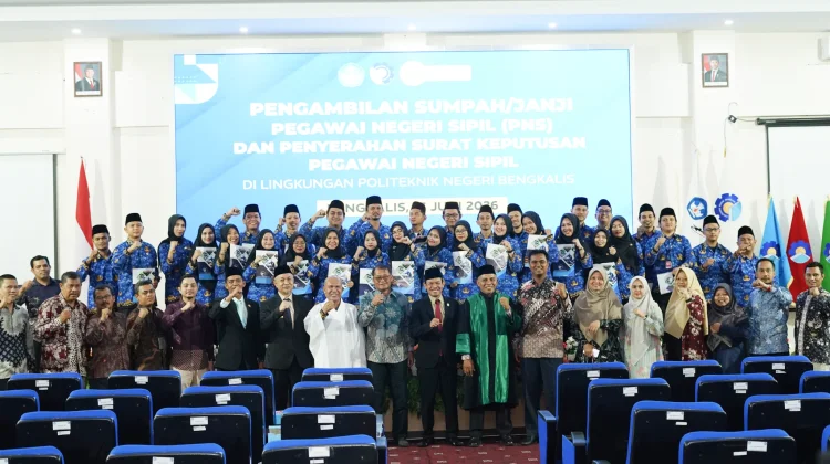 Polbeng Lantik 32 PNS Baru, Perkuat SDM dan Tata Kelola Institusi