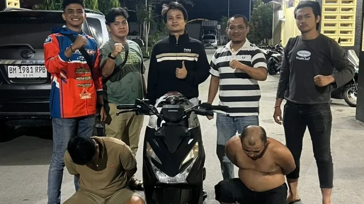 Polres Bengkalis Bongkar Penggelapan Motor, Dua Pria Ditangkap