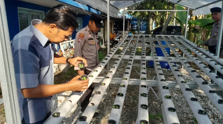 Polsek Kawasan Pelabuhan Dumai Sukseskan Program Pangan Nasional