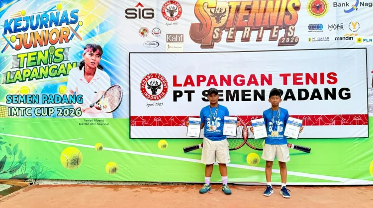 Kakak Beradik Siak Borong Medali Emas Kejurnas Tenis