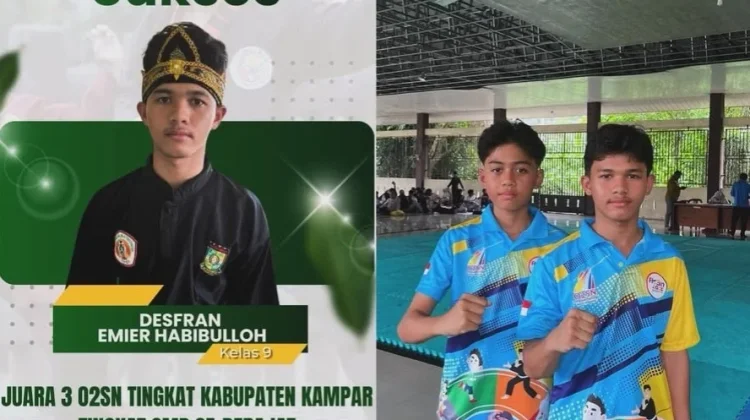 Santri Ponpes Ibnu Jarir Raih Juara III Pencak Silat O2SN Kabupaten Kampar