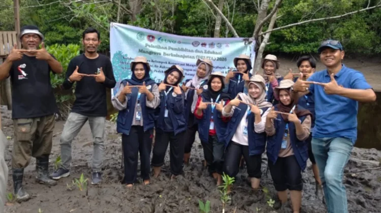 Mahasiswa KKN UNRI Perkuat Konservasi Mangrove Bersama Masyarakat Bengkalis