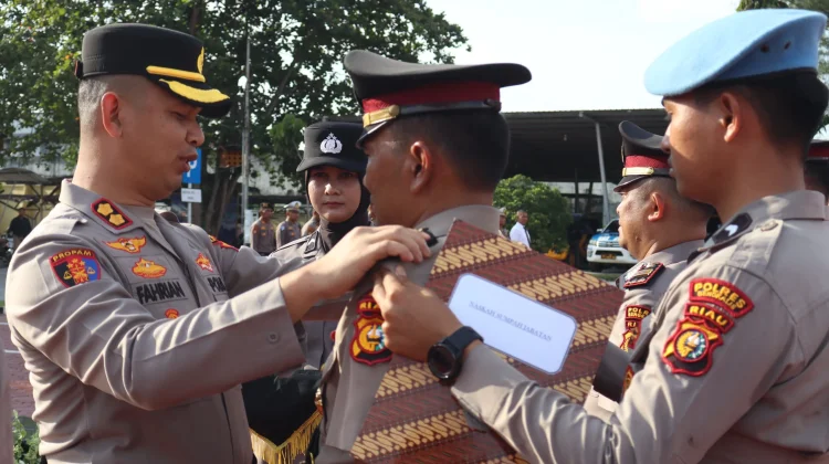 Kapolres Bengkalis Pimpin Kenal Pamit, Tegaskan Soliditas Polri