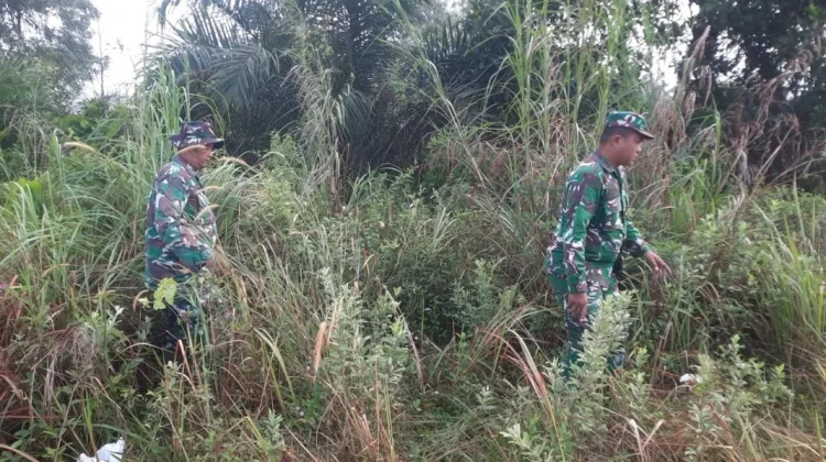 Babinsa Koramil 03/Mandau Intensifkan Patroli Cegah Titik Api