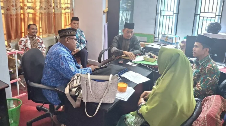 KUA Bengkalis Matangkan Persiapan Gerakan Nasional 1.448 K Rashdul Kiblat