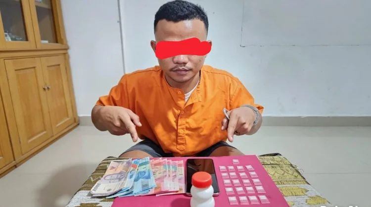 Digerebek Tengah Malam, 21 Paket Sabu Disita di Mandau