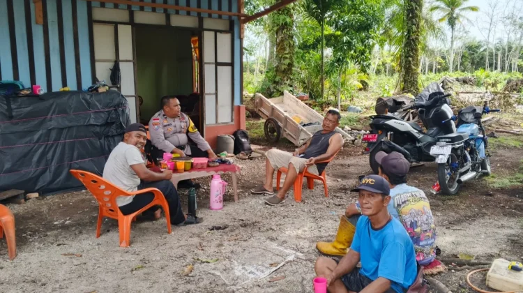 Bhabinkamtibmas Desa Suka Maju Gencarkan Gerakan Ketahanan Pangan
