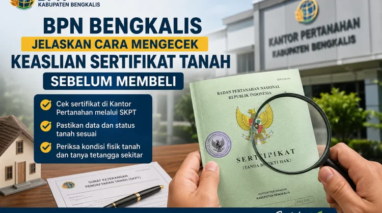 BPN Bengkalis Jelaskan Cara Mengecek Keaslian Sertifikat Tanah sebelum Membeli