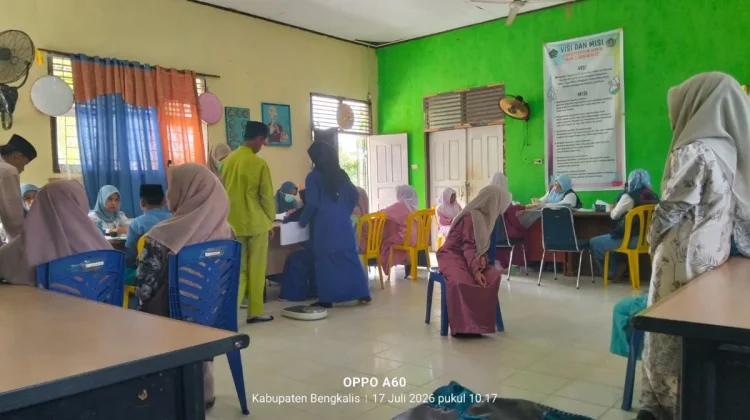 Puskesmas Sungai Pakning Gelar Skrining Kesehatan Terpadu di MAN 2 Bengkalis