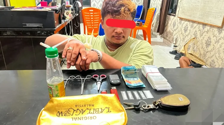 Polsek Rupat Bekuk Terduga Pengedar Sabu, Urine Positif Narkoba
