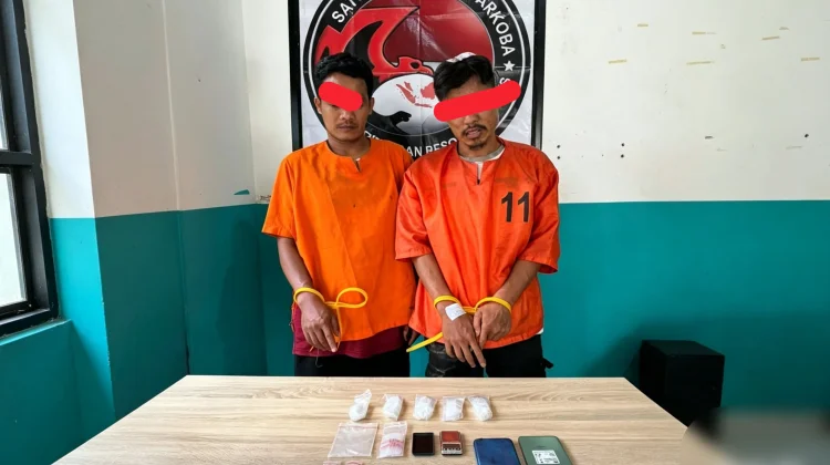 Satresnarkoba Bengkalis Bekuk Dua Terduga Pengedar Sabu di Bathin Solapan