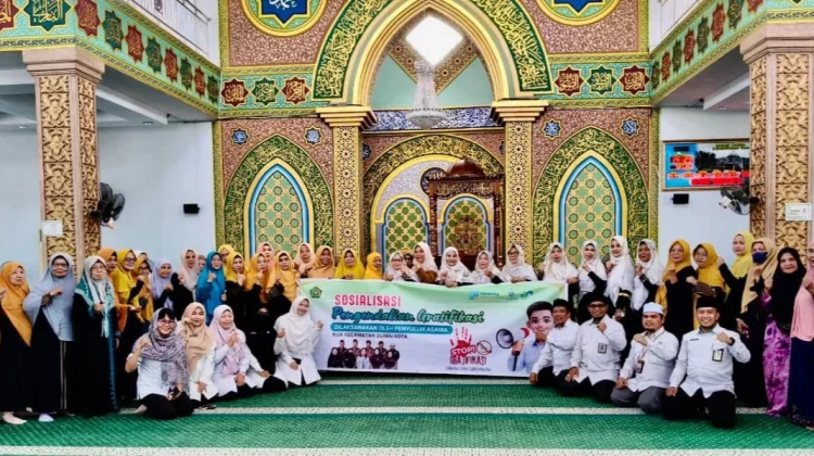Penyuluh Agama KUA Dumai Kota Sosialisasikan Pengendalian Gratifikasi